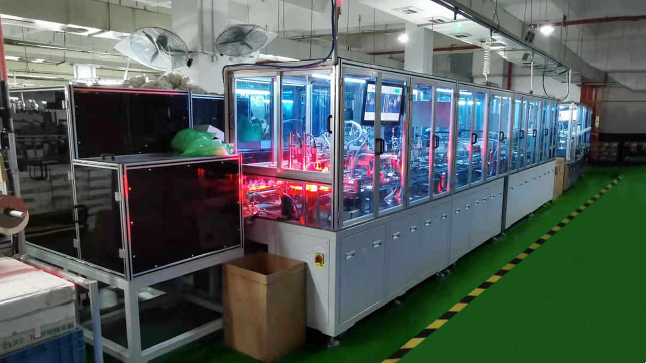 Floor drain assembly machine